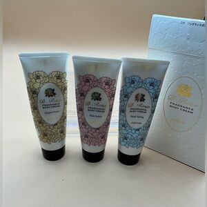 A Very Rare Set Of 3 From Japan Dramatic Rose By Noevir Fragrance Body Cream